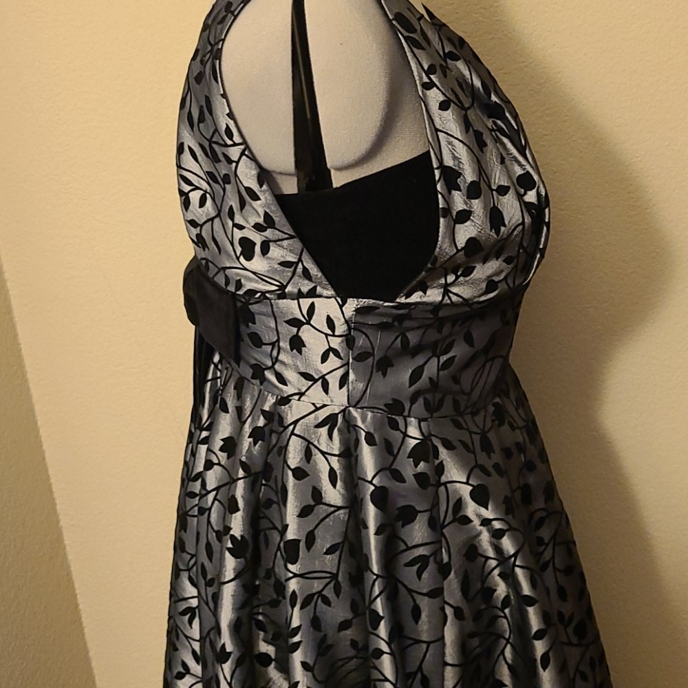 Silver and Velvet Dress - Picture 4 of 4